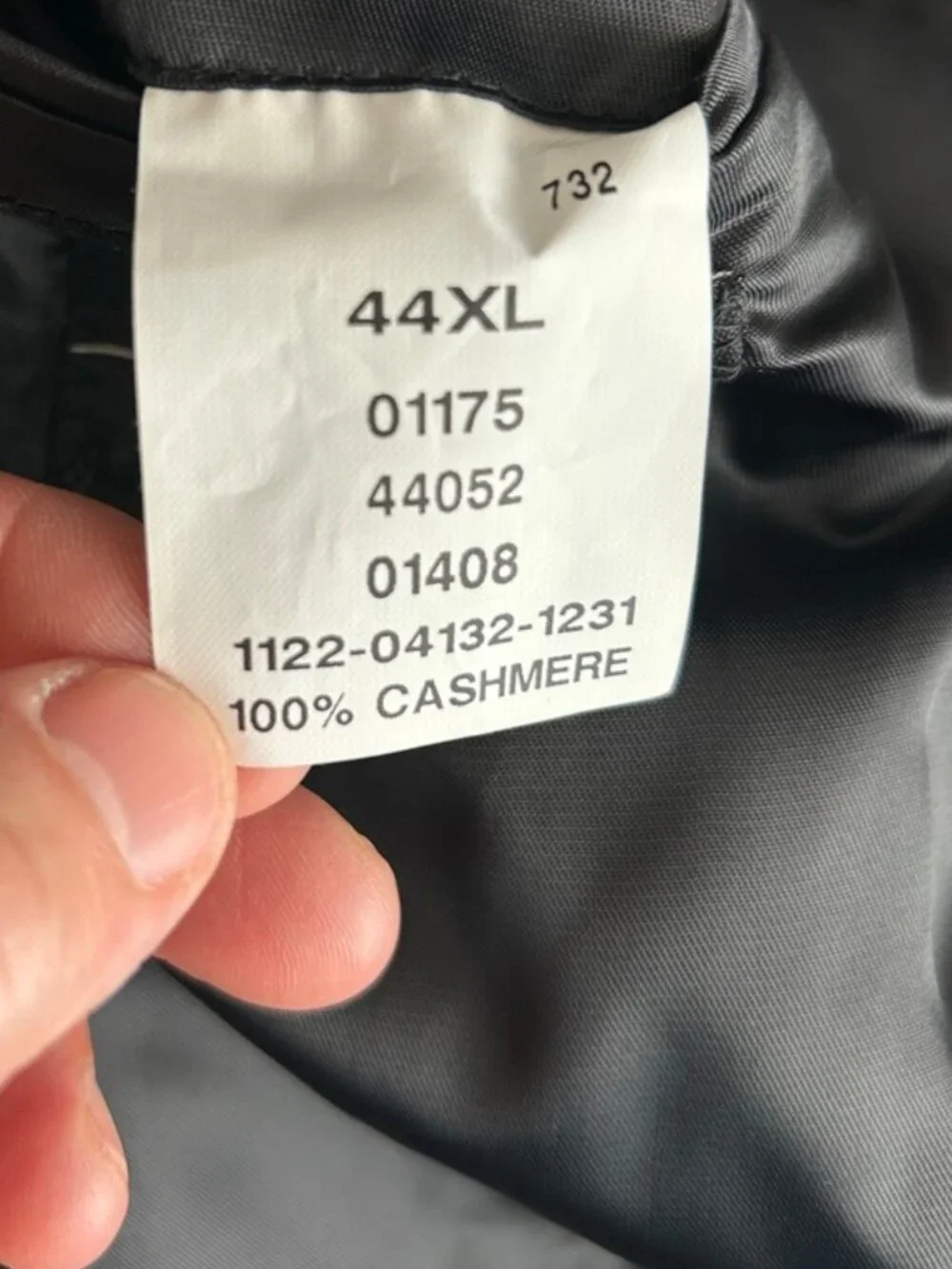 Jos. A. Bank 100% Cashmere Blazer 44XL Charcoal Gray Classic Luxury Capsule